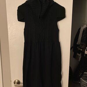 No Boundaries Black Cable Knit Dress
